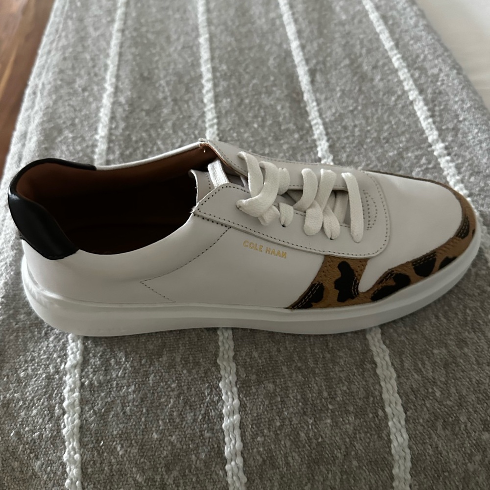 Cole Haan White and Tan Sneakers